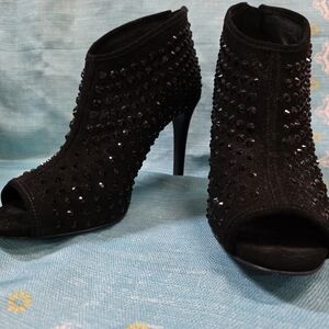 MICHAEL Michael Kors Black Studded Heeled Boots